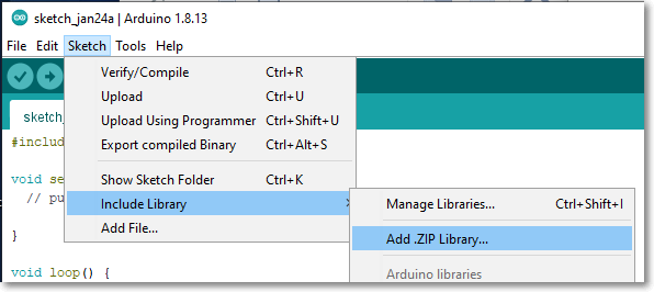 Include ZIP library