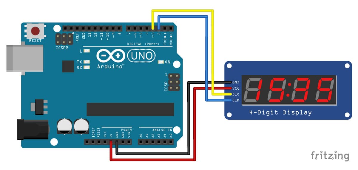 Arduino with TM1637