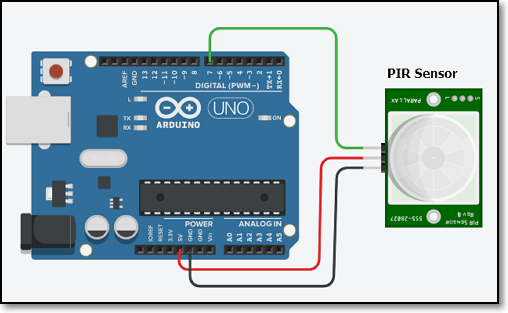 PIR Sensor for Motion Detection